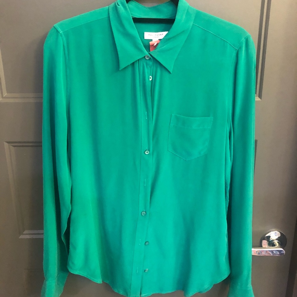 Equipment Slim Signature Blouse